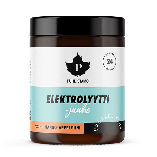 Puhdistamo Electrolyte Powder MANGO - POMARANČ 120 g (zmes elektrolytov)