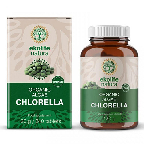 Ekolife Natura Algae Chlorella Organic 240 tabliet (Bio riasa chlorella)