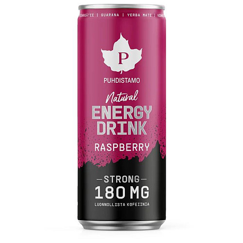 Puhdistamo natural energy drink malina 330 ml