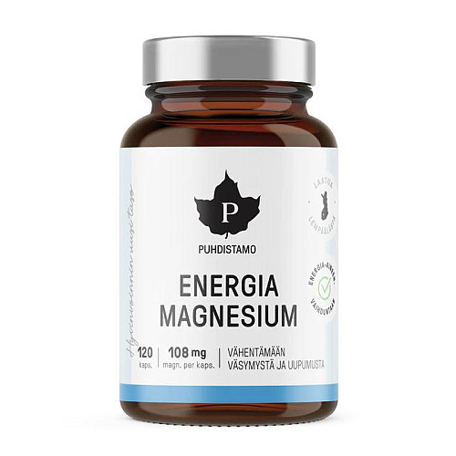 Puhdistamo Energia Magnesium 120 kapsúl