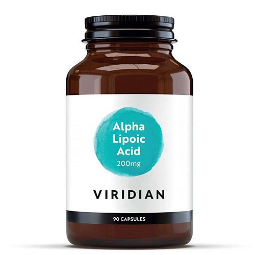 Viridian Alpha Lipoic Acid 200 mg 90 kapsúl (Kyselina alfa lipoová - ALA)