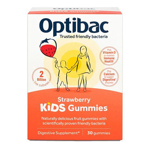 Optibac KIDS Gummies 30 gummies 75 g (Želé s probiotikami pre deti)