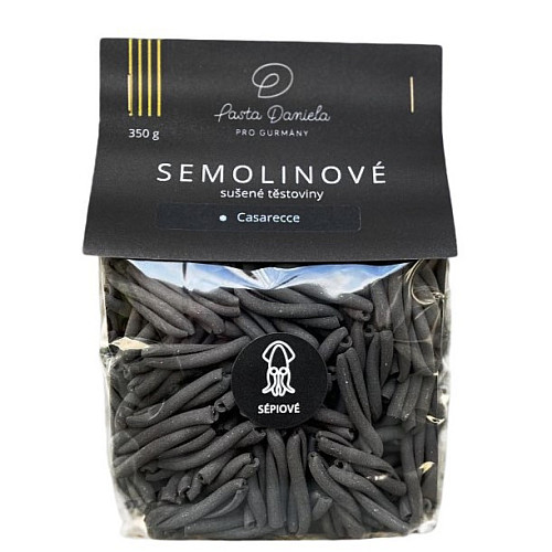 PASTA DANIELA Cestoviny semolinové sépiové - Casarecce 350 g