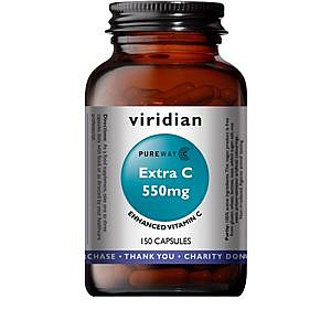 Viridian Extra C 550 mg 150 kapsúl (Vitamín C 550 mg)