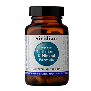 Viridian High Five Multivitamín & Mineral Formula 30 kapsúl (vitamíny pre mužov aj ženy)