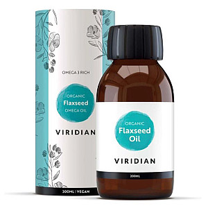 Viridian Golden flax seed oil 200 ml Organic (Ľanový olej)