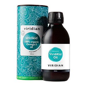 Viridian ViridiKid omega 3 oil 200 ml Organic (bio omega 3 pre deti)