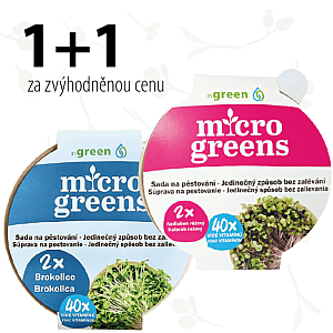 1 + 1 inGreen Microgreens BROKOLICA + KEDLUBNA